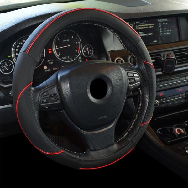 Xkeribom Lenkradbezug 37-38cm Lenkradschoner Lenkradschutz Aufsteckbare Lenkradabdeckung